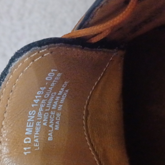 Florsheim Black Leather Brogue Wingtip Oxford - Picture 11 of 15